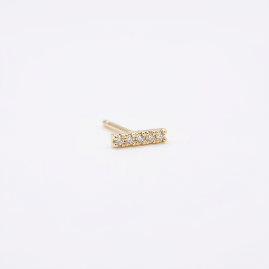 TOP ESTÁNDAR HELIX RECTO RIEL ORO 730 AMARILLO CIRCÓN BLANCO