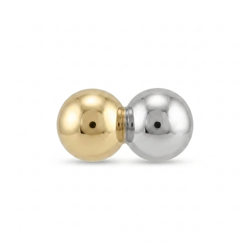 TOP ESTÁNDAR HELIX MINI DOBLE ESFERA ORO 730 BICOLOR