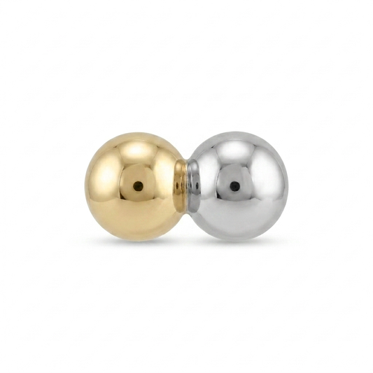 TOP ESTÁNDAR HELIX MINI DOBLE ESFERA ORO 730 BICOLOR