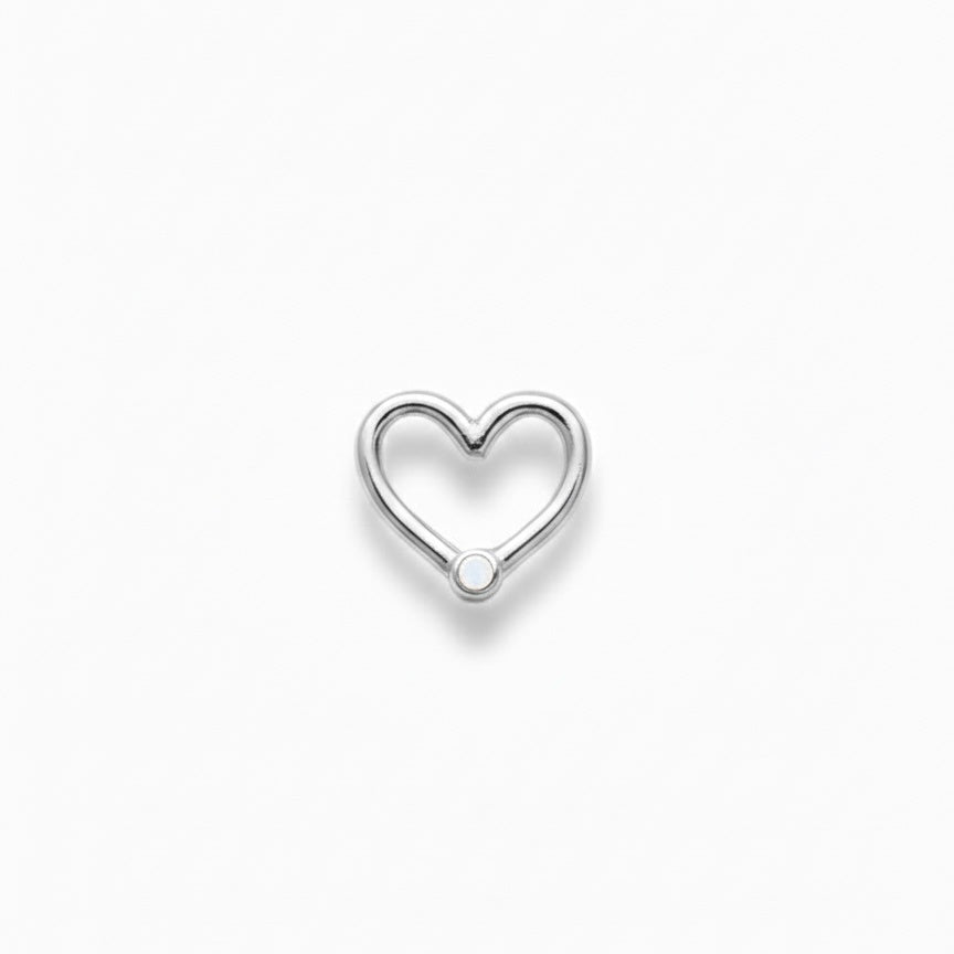 LUP CLICKER INVISIBLE CORAZON LISO ORO 730 BLANCO