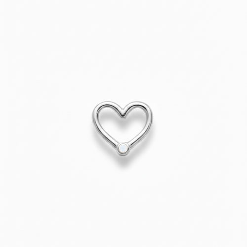 LUP CLICKER INVISIBLE CORAZON LISO ORO 730 BLANCO