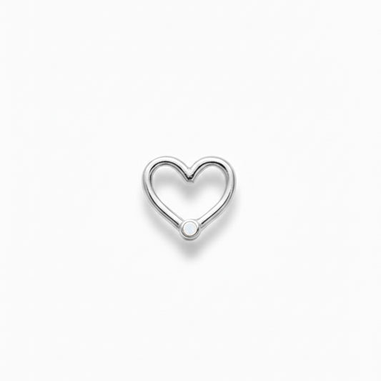 LUP CLICKER INVISIBLE CORAZON LISO ORO 730 BLANCO