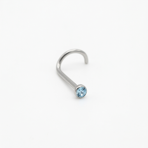 DOT TERMINAL CURVO, CAJA REDONDA ACERO BLANCO CIRCÓN AZUL CELESTE