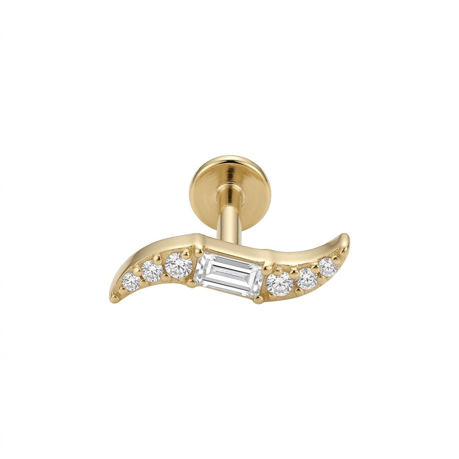 LABRET ZAG TITANIO AMARILLO CIRCÓN