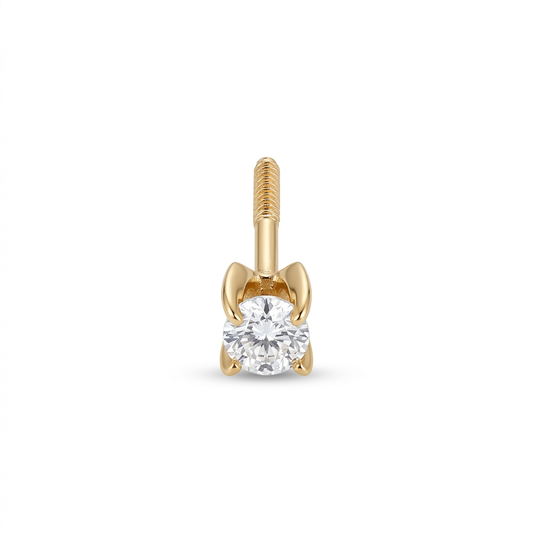TOP ESTÁNDAR SOLITARIO UÑAS REDONDA ORO 730 AMARILLO CIRCÓN BLANCO