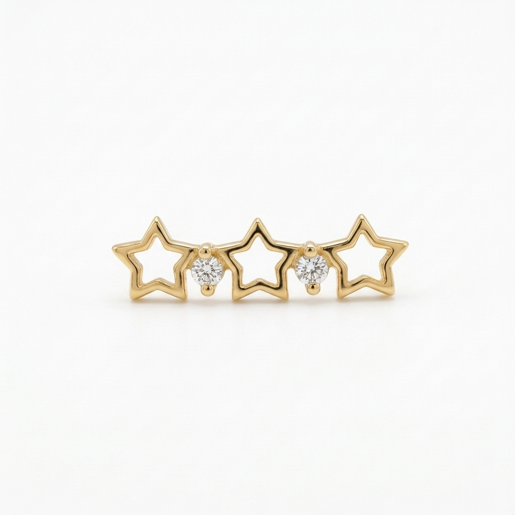 TOP ESTÁNDAR HELIX TRIPLE ESTRELLA ORO 730 AMARILLO CIRCÓN BLANCO
