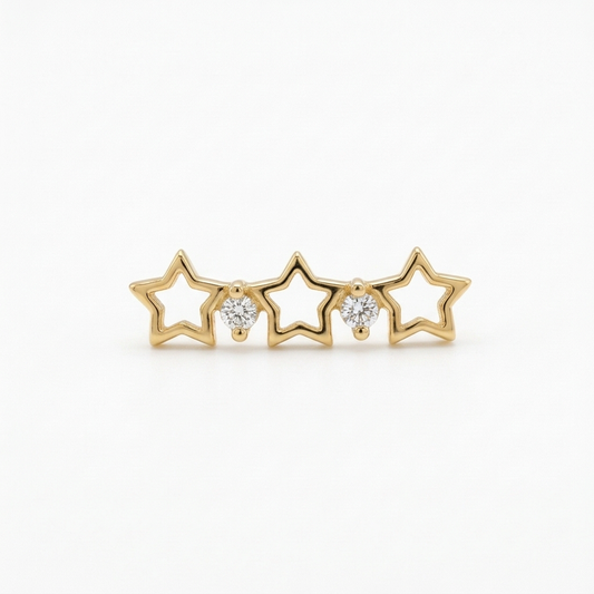 TOP ESTÁNDAR HELIX TRIPLE ESTRELLA ORO 730 AMARILLO CIRCÓN BLANCO