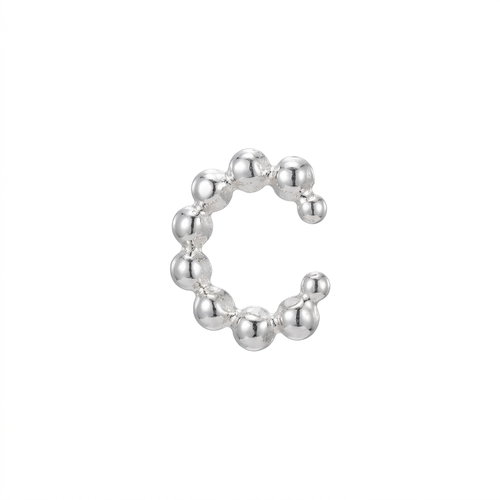 EARCUFF MILITAR PLATA BLANCO