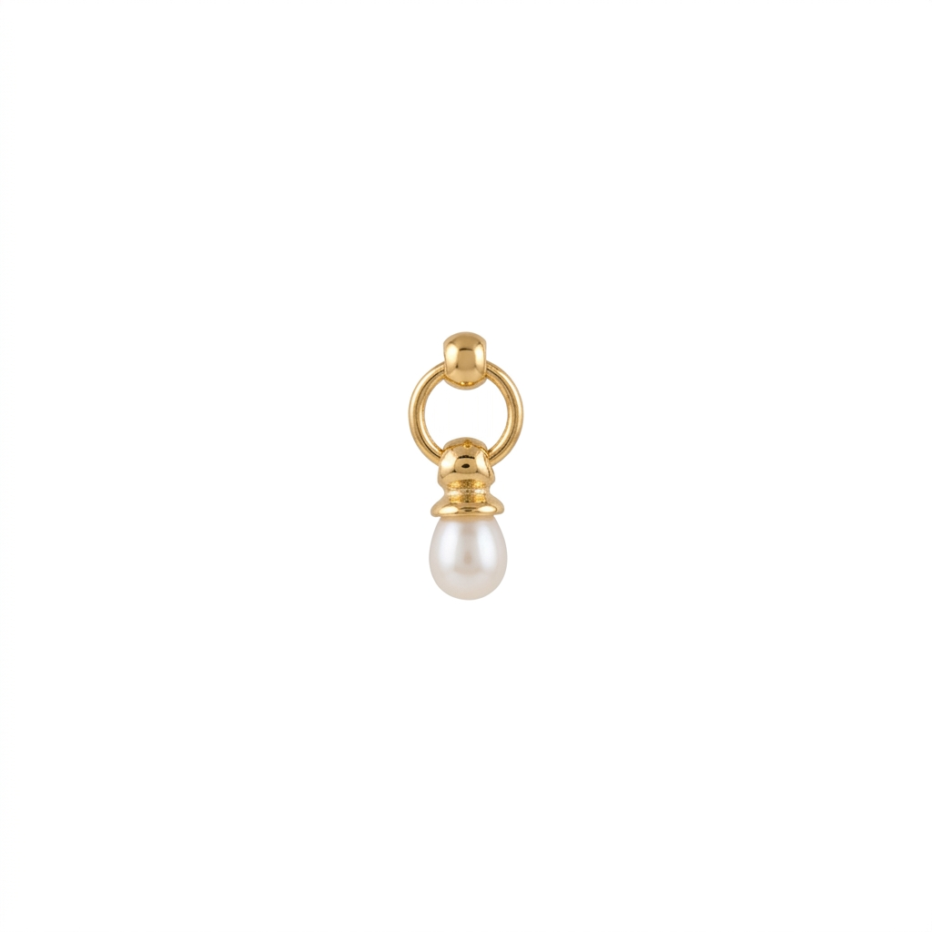 TOP ESTÁNDAR PERLA COLGANTE ORO 730 AMARILLO PERLA BLANCO