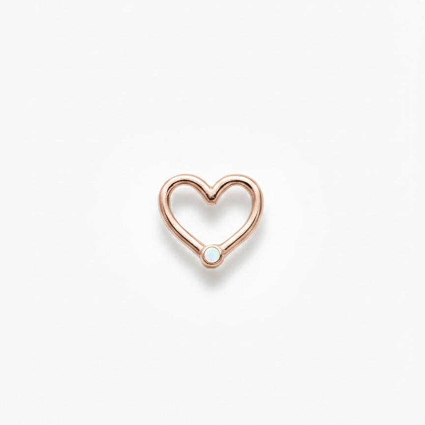 LUP CLICKER INVISIBLE CORAZON LISO ORO 730 ROSA