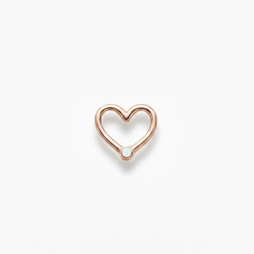 LUP CLICKER INVISIBLE CORAZON LISO ORO 730 ROSA