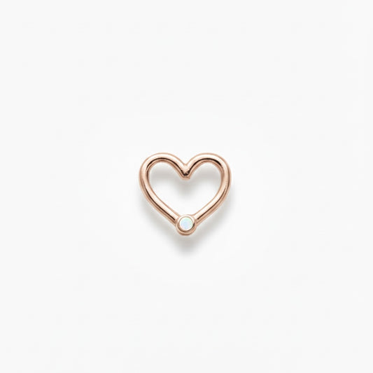 LUP CLICKER INVISIBLE CORAZON LISO ORO 730 ROSA