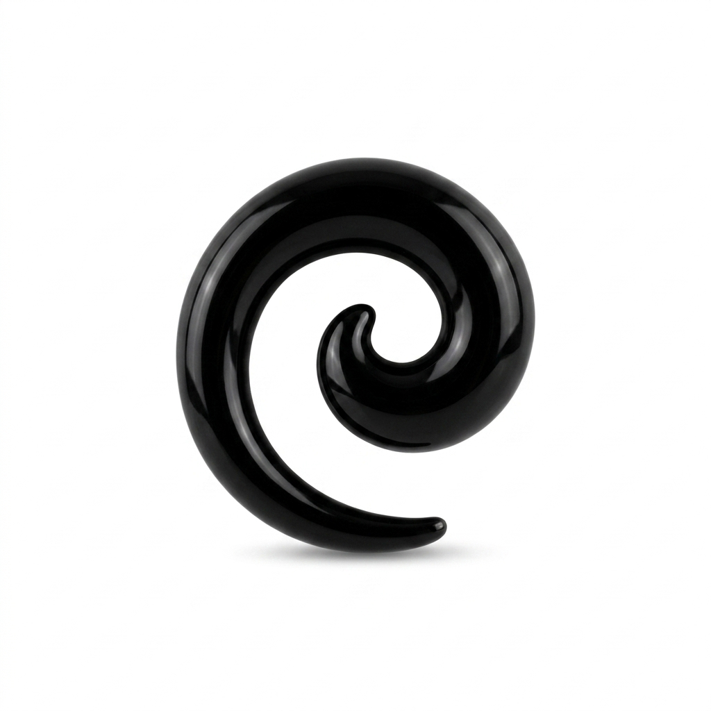 EXPANSORES TAPER ESPIRAL PLASTICO NEGRO