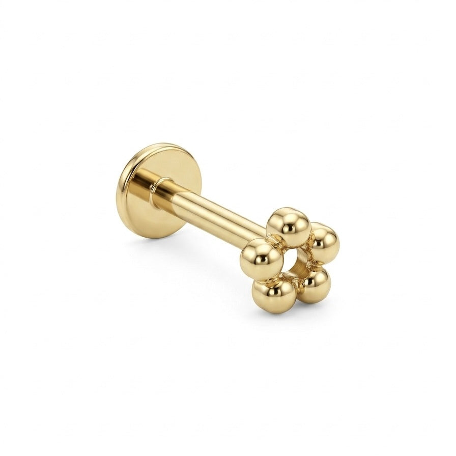 LABRET PRONES ACERO AMARILLO