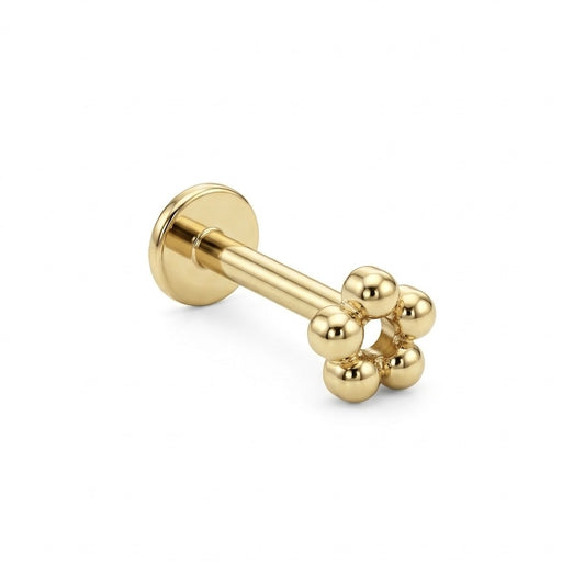 LABRET PRONES ACERO AMARILLO