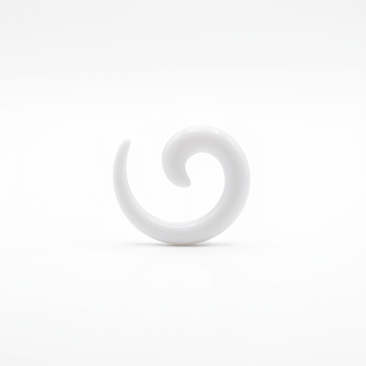 EXPANSORES TAPER ESPIRAL PLASTICO BLANCO