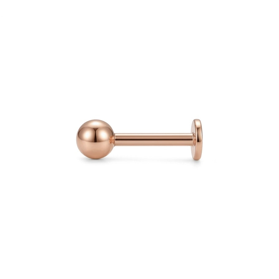 LABRET ESFERA LISA TITANIO ROSA