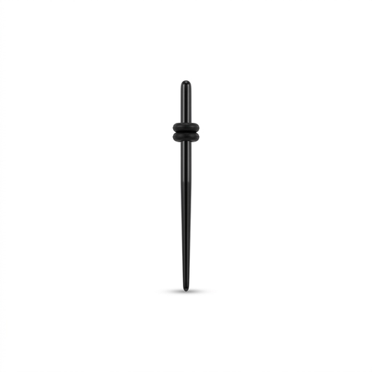 EXPANSORES TÚNELES CORAZÓN PLASTICO NEGRO