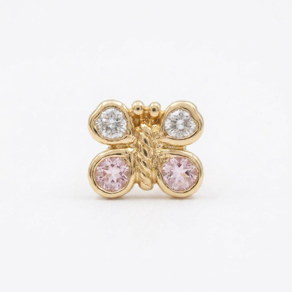 TOP ESTÁNDAR MARIPOSA ORO 730 AMARILLO CIRCÓN ROSA