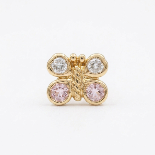 TOP ESTÁNDAR MARIPOSA ORO 730 AMARILLO CIRCÓN ROSA