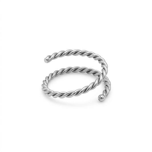 DOT ESPIRAL NARIZ TRENZA ACERO TORNASOL