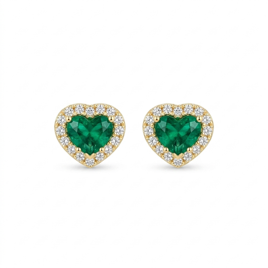TOPOS CORAZÓN CLUSTER ORO 750 AMARILLO