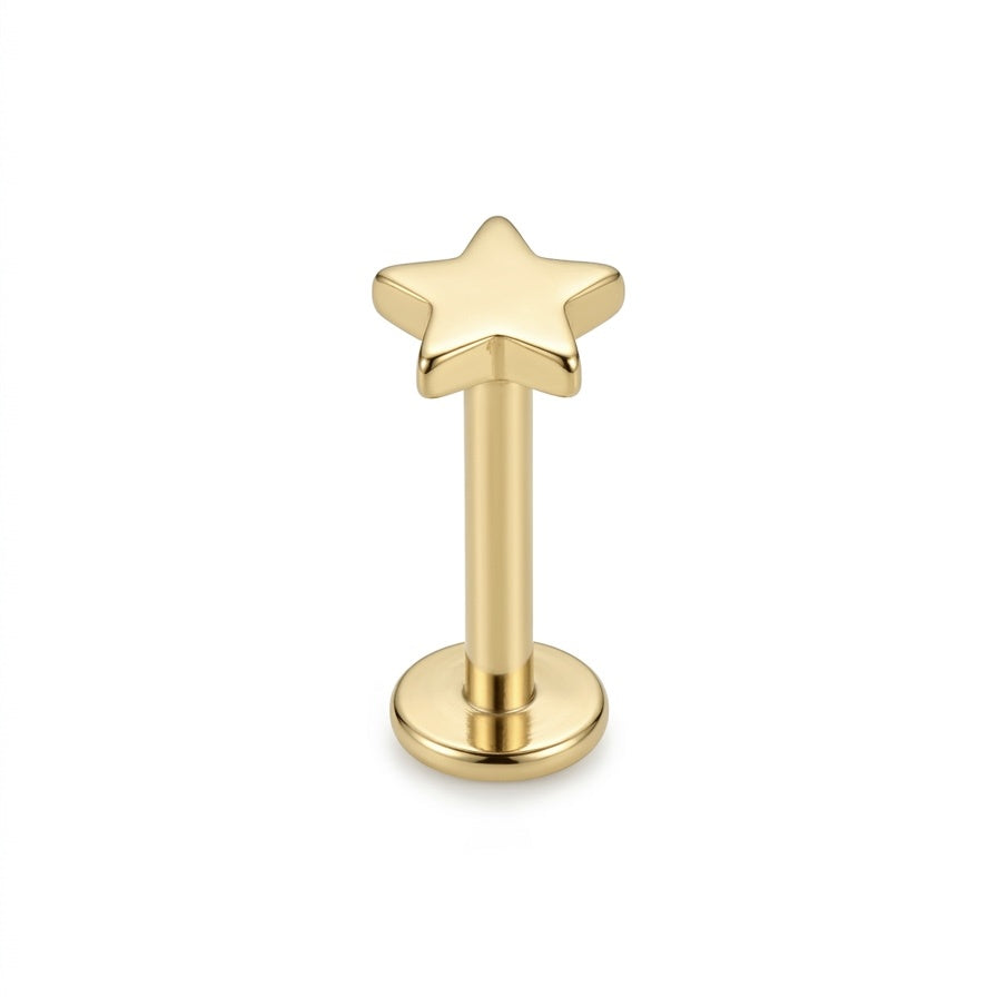 LABRET ESTRELLA TITANIO AMARILLO