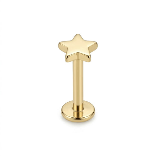 LABRET ESTRELLA TITANIO AMARILLO