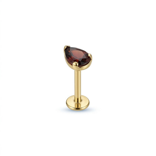 LABRET SOLITARIO CAJA LAGRIMA TITANIO AMARILLO CIRCÓN