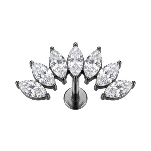LABRET HELIX RIEL ALETA MARQUIS TITANIO BLANCO CIRCÓN