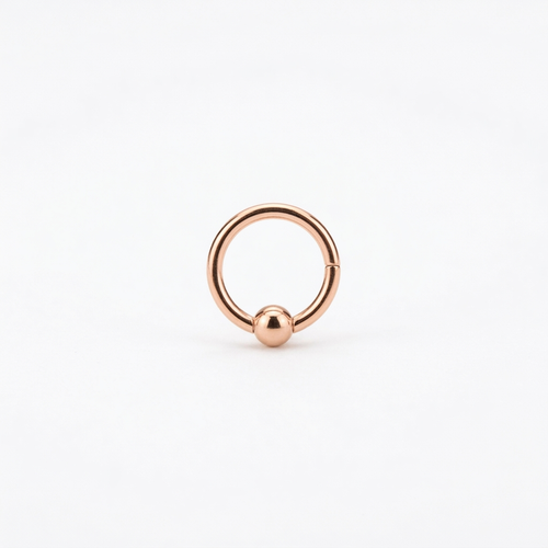 LUP ARO CERRADO CON ESFERA TITANIO ROSA
