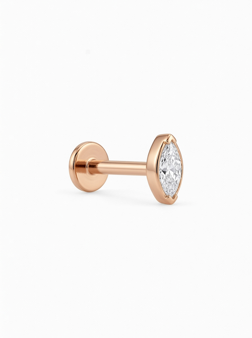 LABRET SOLITARIO MARQUIS TITANIO ROSA CIRCÓN