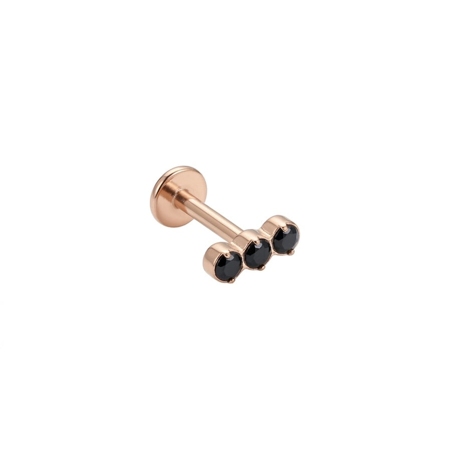 LABRET HELIX AZUCAR 3 TITANIO ROSA CIRCÓN