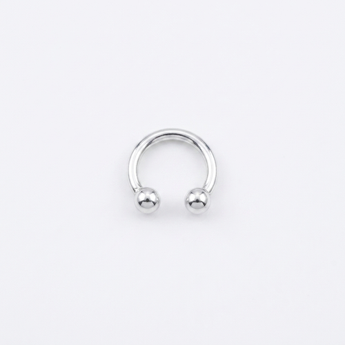 EARCUFF LOKBULL PLATA BLANCO