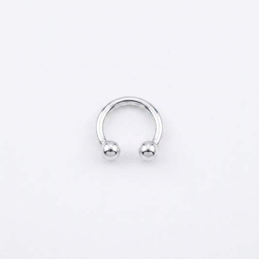 EARCUFF LOKBULL PLATA BLANCO
