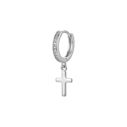 LUP CLICKER RIEL CRUZ COLGANTE ORO 730 BLANCO CIRCÓN BLANCO