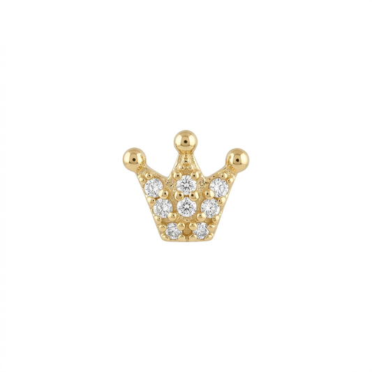 TOP ESTÁNDAR CORONA ENGASTE UÑAS ORO 730 AMARILLO CIRCÓN BLANCO