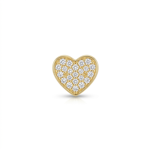 TOP ESTÁNDAR CORAZÓN ENGASTE CAJA ORO 730 AMARILLO CIRCÓN BLANCO
