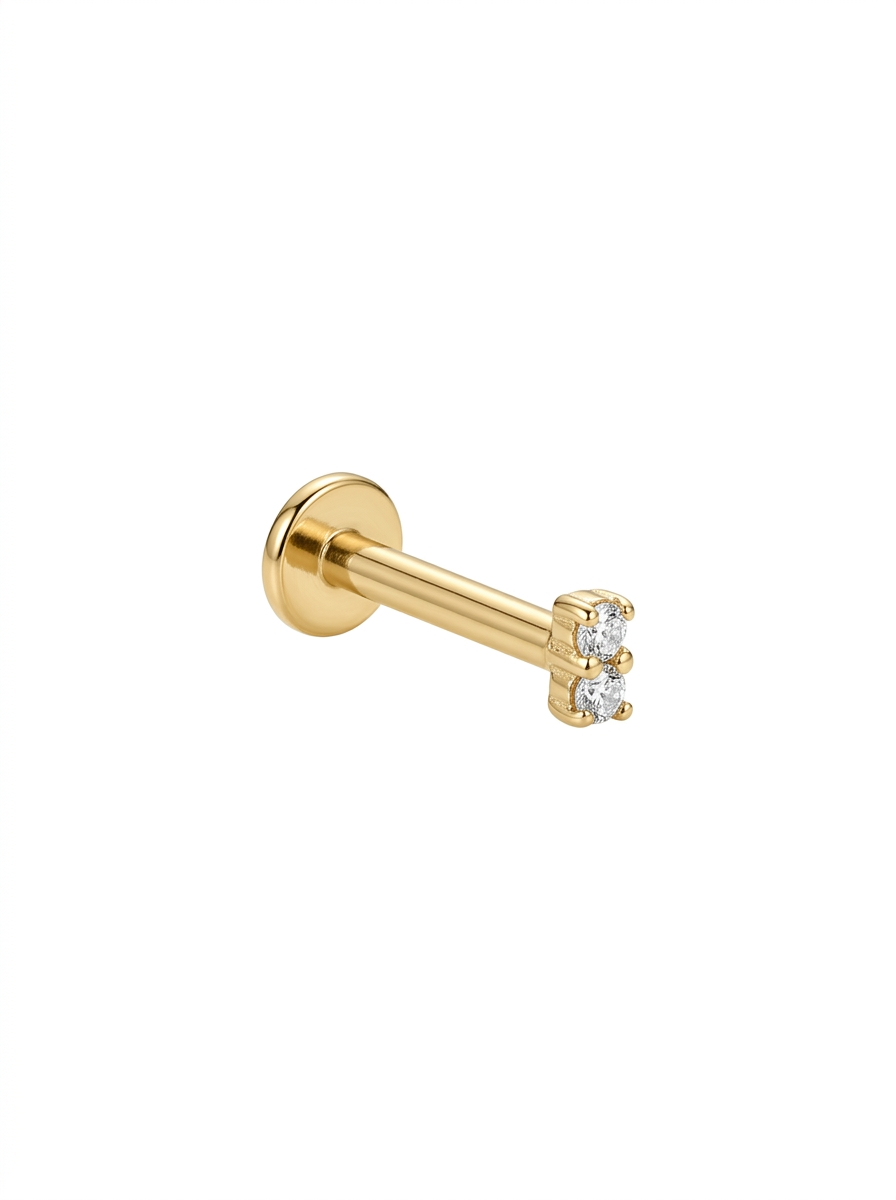 LABRET ORUGA GRUESA LUNA TITANIO AMARILLO CIRCÓN