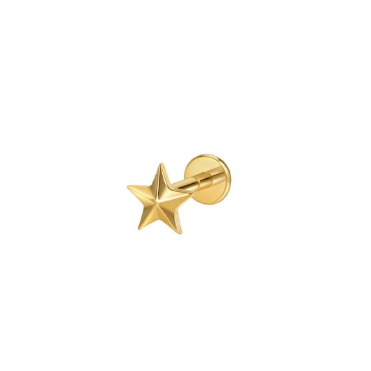 LABRET ESTRELLA TITANIO AMARILLO