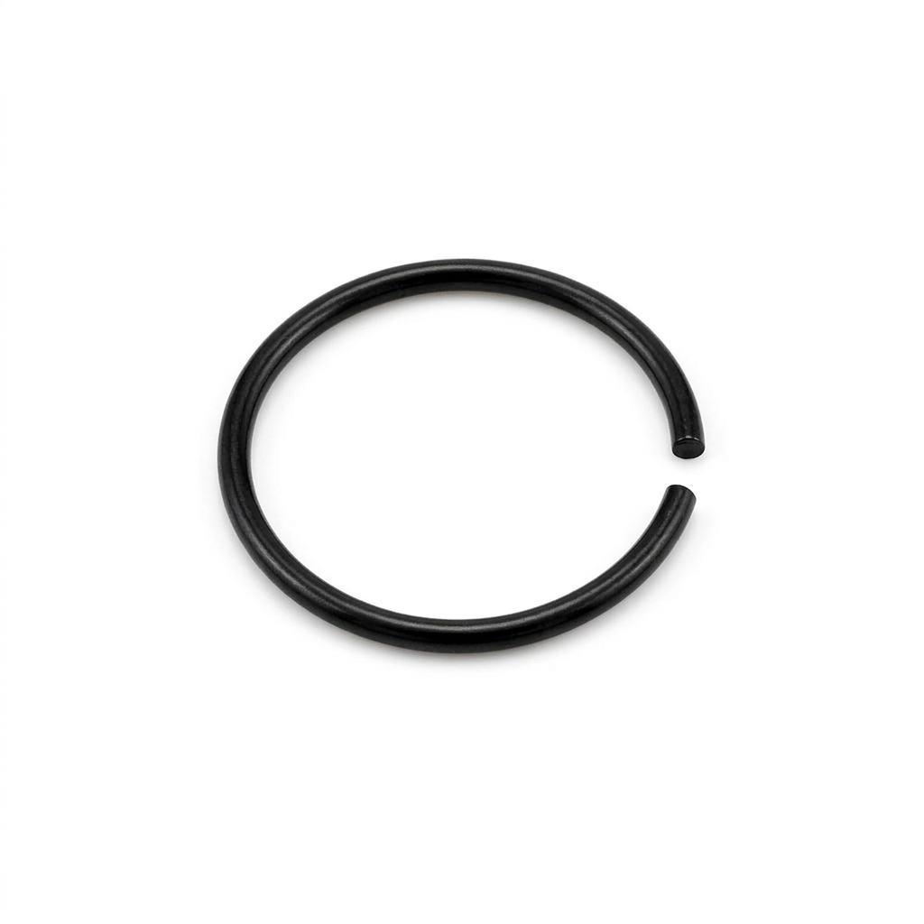 DOT ARO NARIZ, LISO ACERO NEGRO