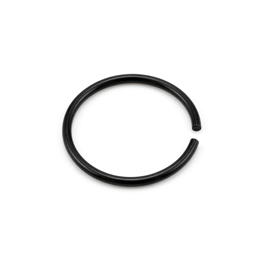 DOT ARO NARIZ, LISO ACERO NEGRO