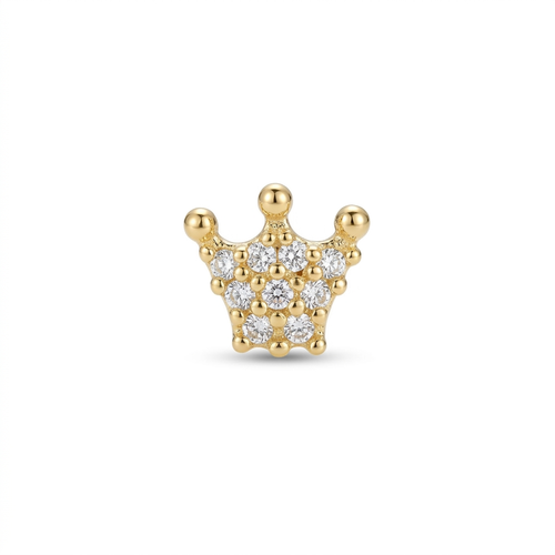 TOP ESTÁNDAR CORONA ENGASTE UÑAS ORO 730 AMARILLO CIRCÓN BLANCO