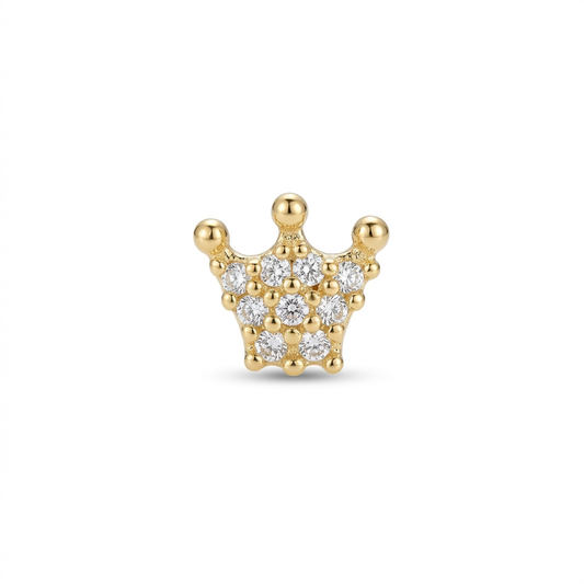 TOP ESTÁNDAR CORONA ENGASTE UÑAS ORO 730 AMARILLO CIRCÓN BLANCO