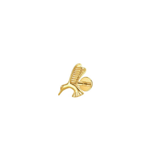 LABRET COLIBRI TITANIO AMARILLO