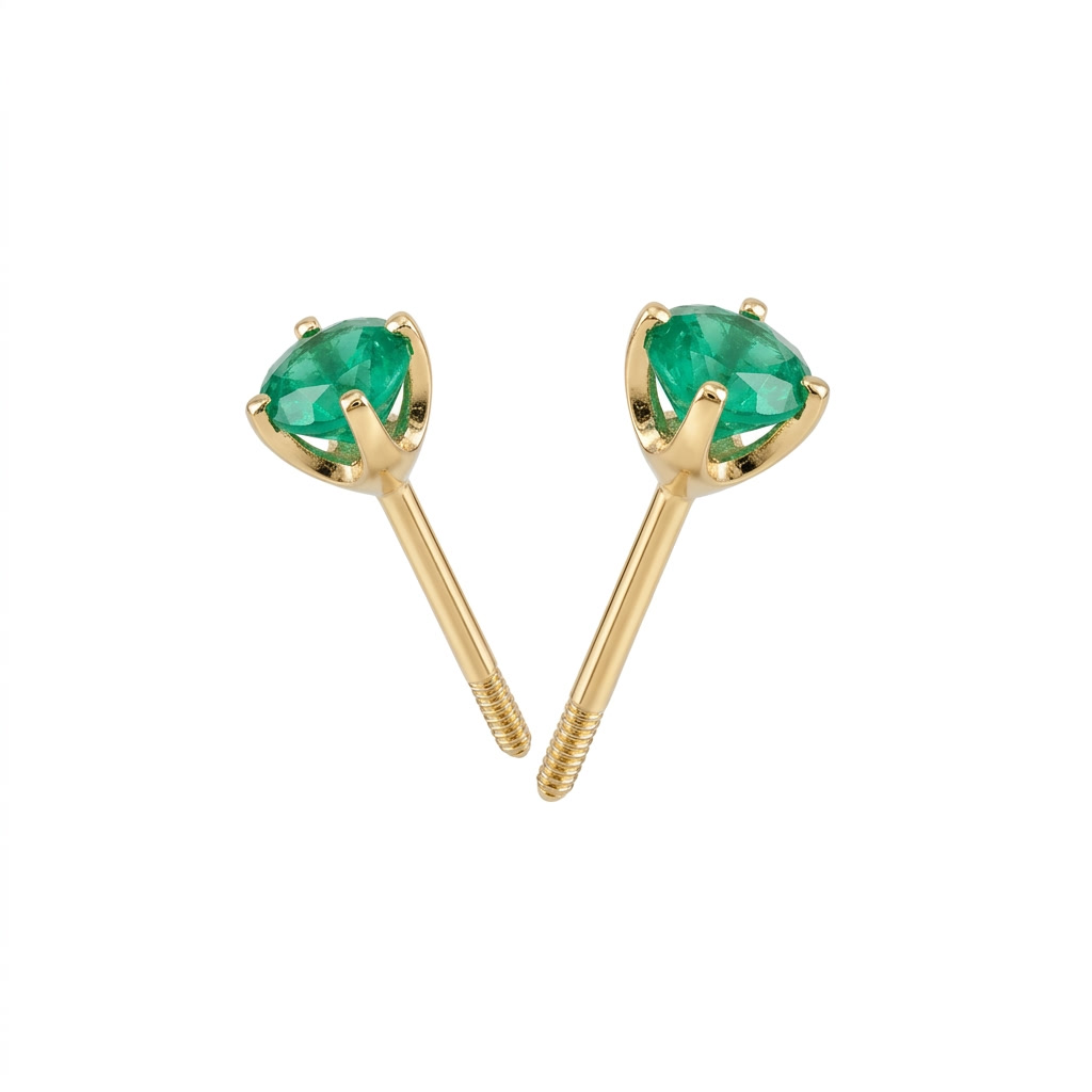 TOPOS SOLITARIO UÑAS REDONDA ORO 750 AMARILLO