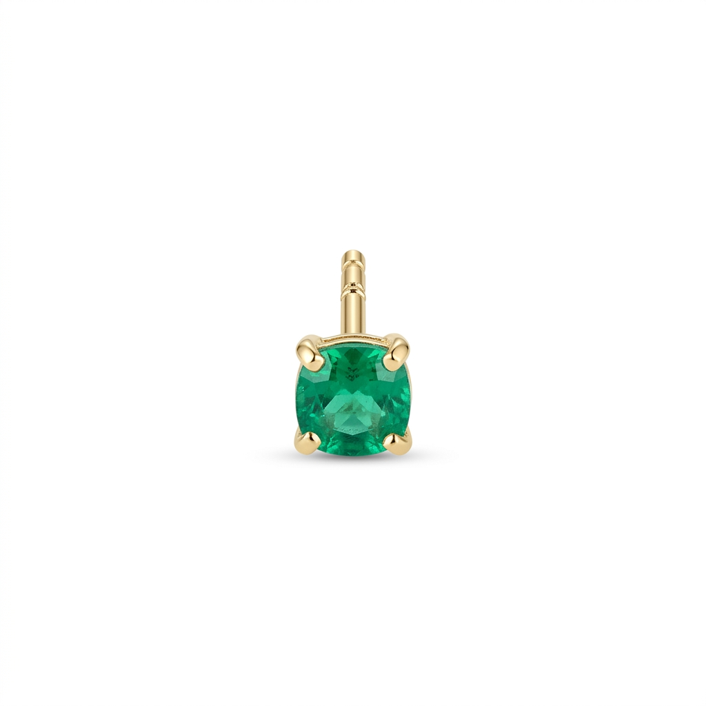 TOP ESTÁNDAR SOLITARIO UÑAS REDONDA ORO 730 AMARILLO CIRCÓN VERDE