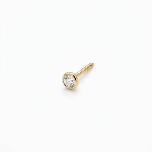 TOP ESTÁNDAR SOLITARIO CAJA REDONDA ORO 730 AMARILLO CIRCÓN BLANCO