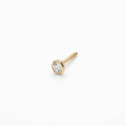 TOP ESTÁNDAR SOLITARIO CAJA REDONDA ORO 730 AMARILLO CIRCÓN BLANCO