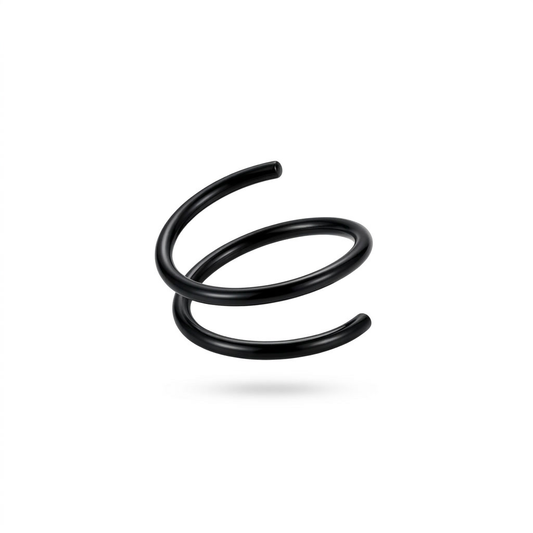 DOT ESPIRAL NARIZ LISO ACERO NEGRO
